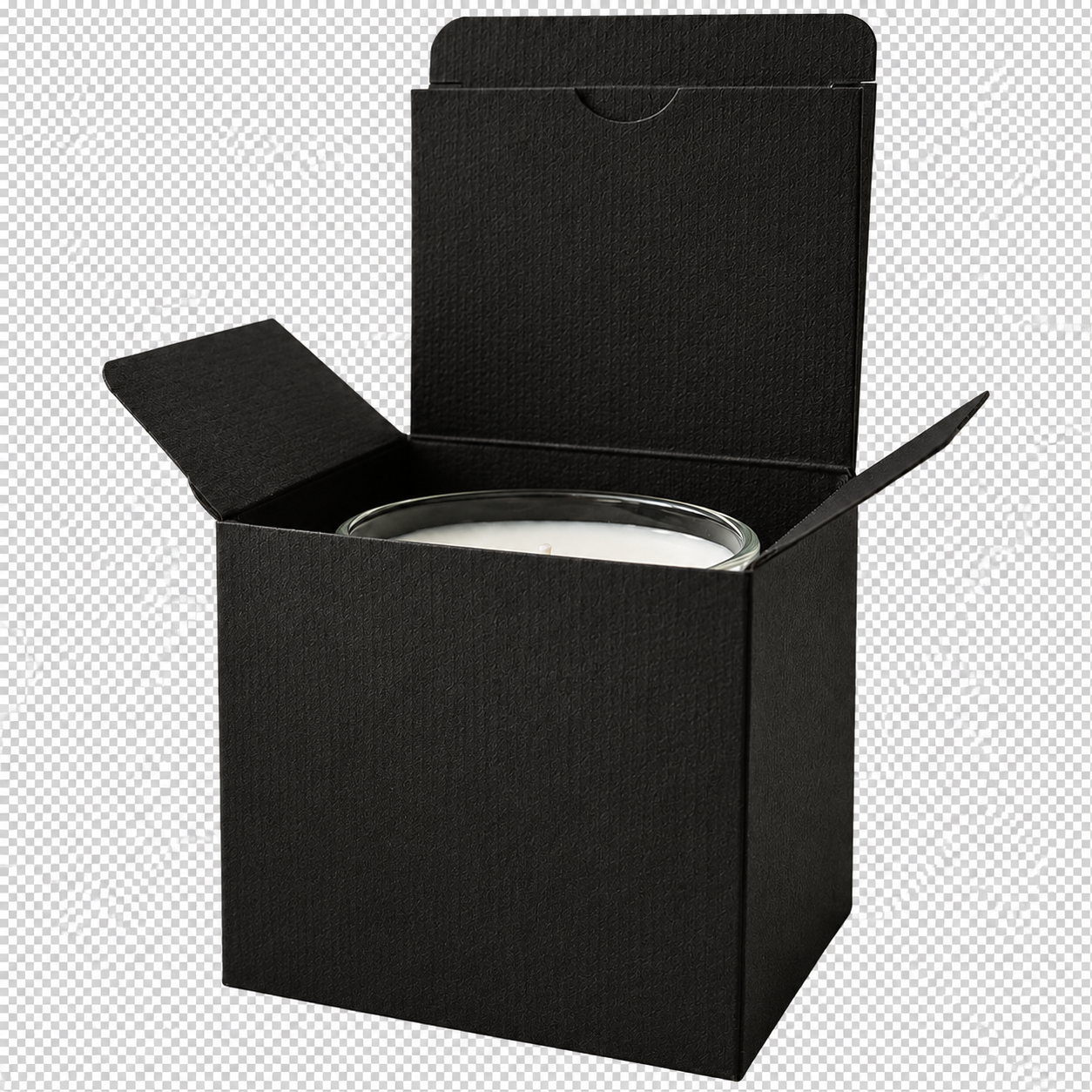 Black candle box