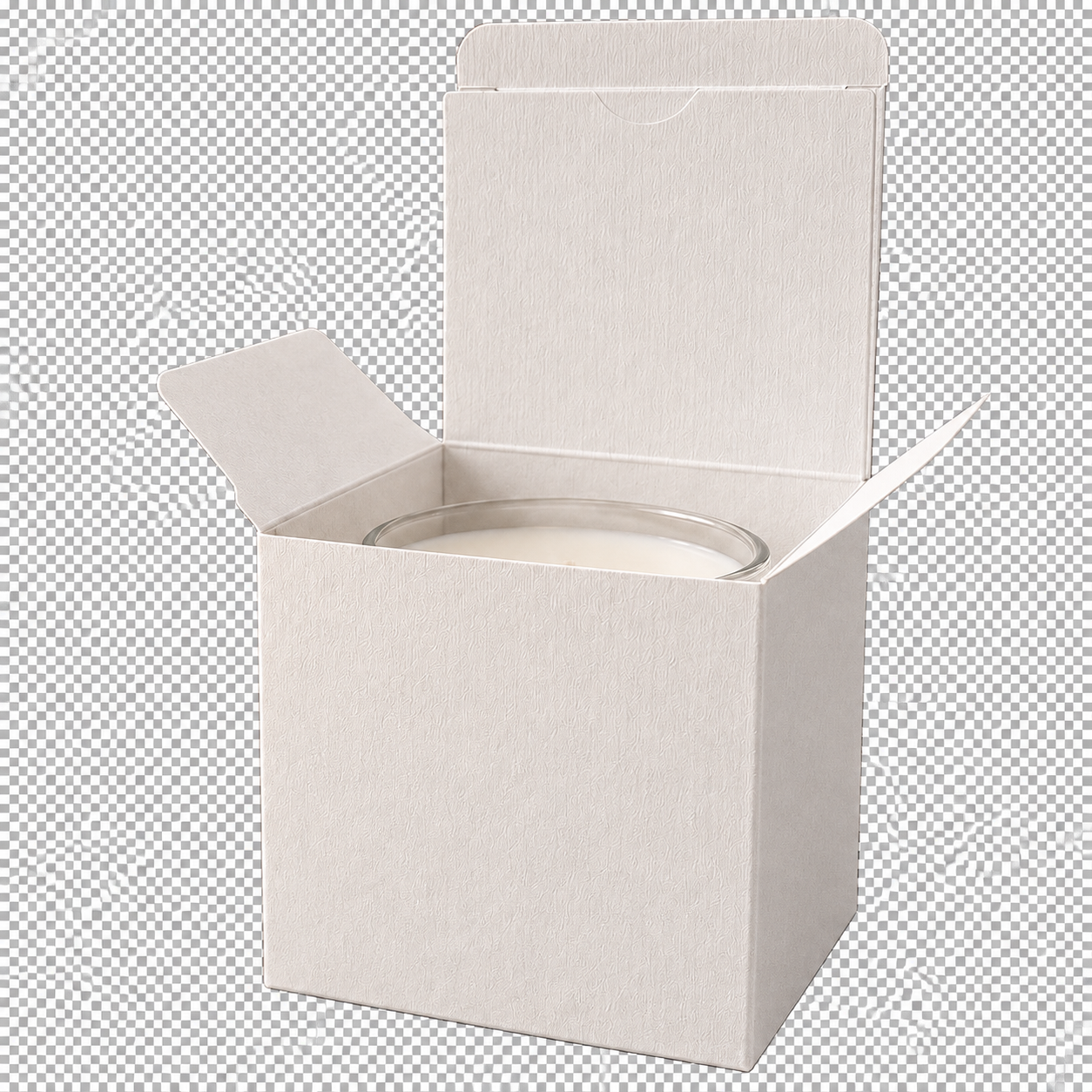White candle box